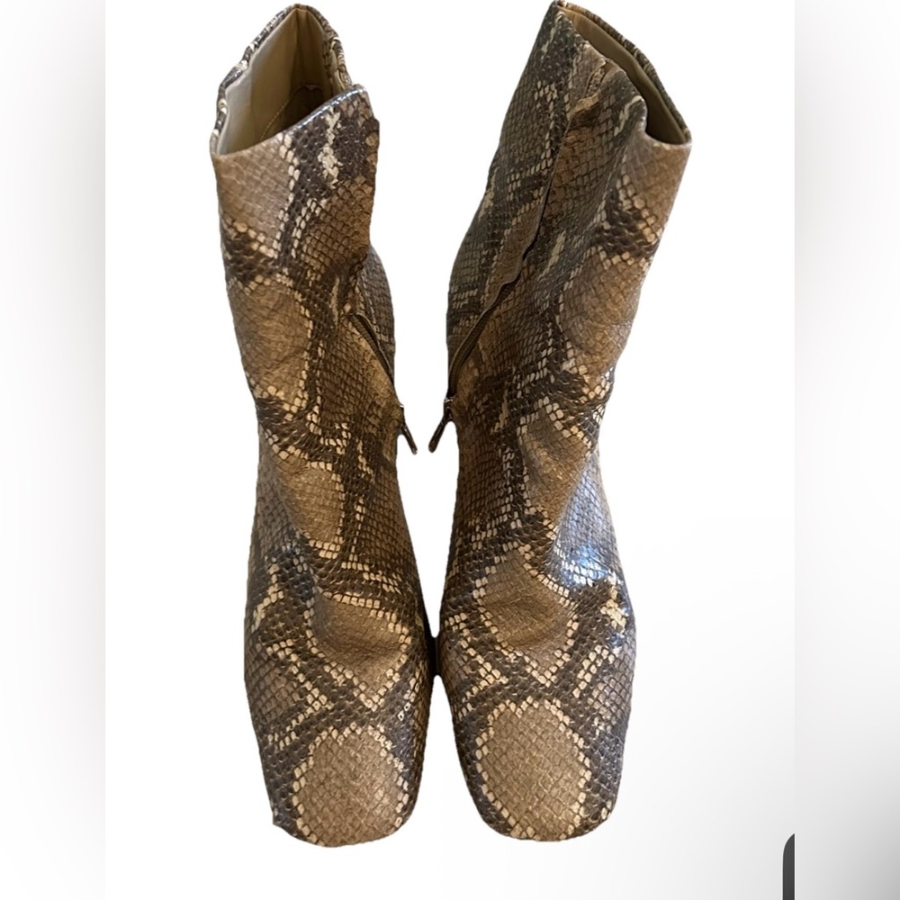 Sam Edelman Snake Print Ankle Boots